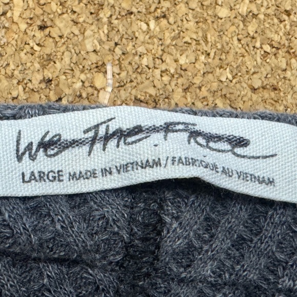 We The Free Coraline Thermal Pullover Oversized Free People Top Large Boho - Picture 7 of 11